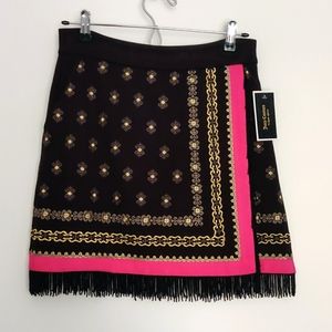 Juicy Couture Pink and Black Mini Skirt